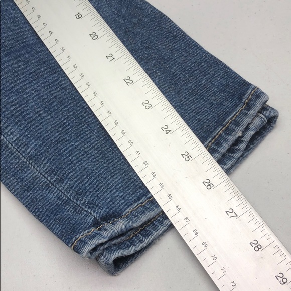 LIKE NEW SILVER AVERY CAPRI JEANS 30x26 ⭐️ - Picture 12 of 13